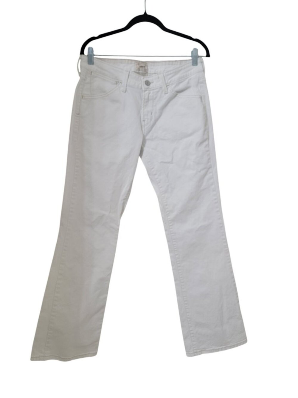 Levi's Size 8 Medium White 545 Jeans Low Boot Cut Denim Jeans